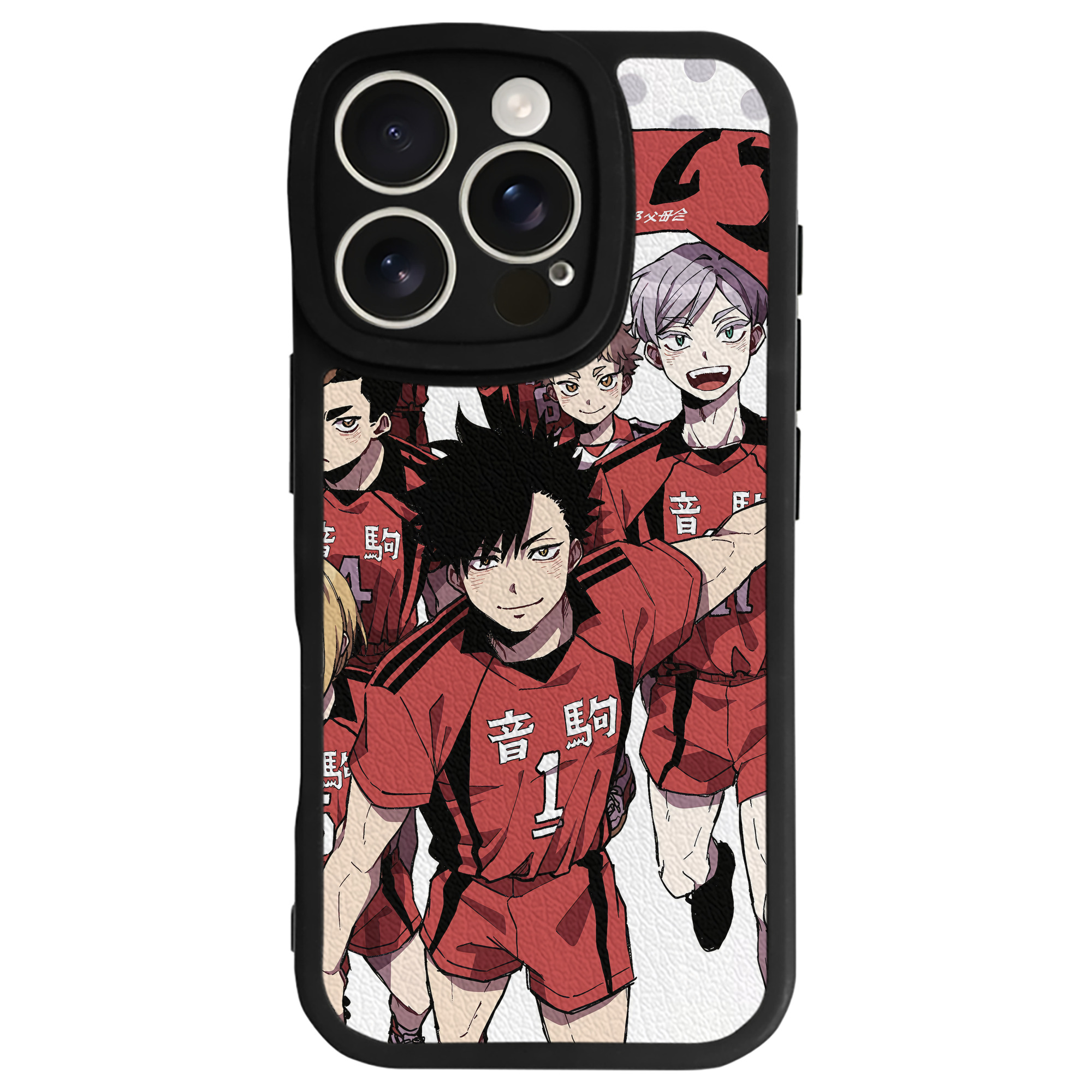 （画像用） ハイキュー!! Haikyu!! 【iPhone 16シリーズ対応】シリコンスマホケース（レザー調） 材質：シリコン